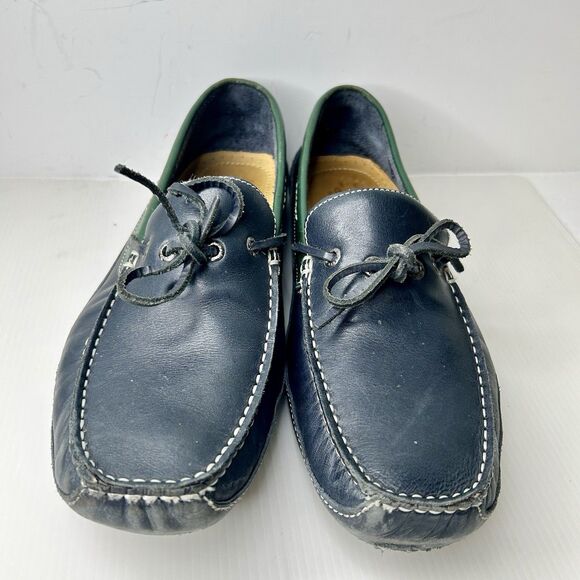 G. H. Bass Pisa Men’s Size 11 M Navy Green 0148-2729-400 Loafers Boat Shoes main image 9
